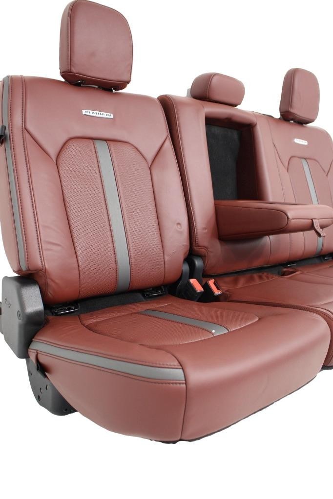2018 - 2020 Ford F150 & Super Duty Platinum Seats Set, Dark Marsala Leather OEM