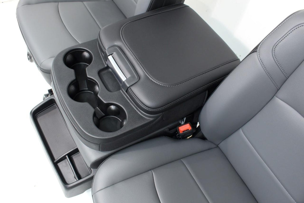 2019 - 2024 Ram HD Front Bench Seat, Diesel Gray Vinyl Manual w Center Jump Seat