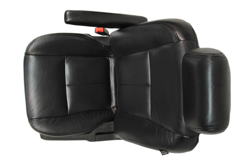 2015 - 2026 Ford Transit Front Seats, Black Leather w/ Heated Power Driver Seat