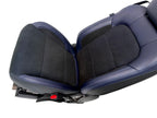 24-26 Ford Mustang Dark Horse Coupe Front Seats, Black Indigo Blue Leather Suede