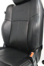 2002 - 2018 Ram Front Seats, Laramie Black Leather Heated Cooled w/ Memory