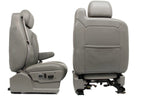 1999-2007 Sierra Silverado Heated Power Leather Seats Pewter Gray, 2-Way Lumbar
