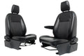 2015 - 2026 Ford Transit Seats, Black Dark Gray Vinyl, Manual w/ Armrest OEM