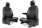 2015 - 2026 Ford Transit Seats, Black Dark Gray Vinyl, Manual w/ Armrest OEM