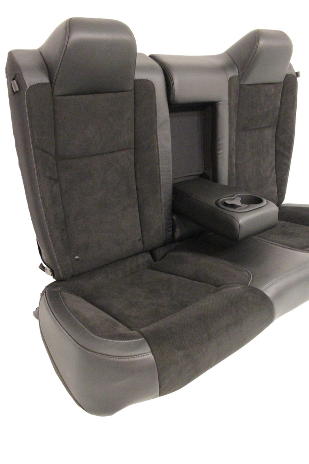2008 - 2023 Dodge Challenger Seats Set,  Black Leather Suede w/ T/A Embroidery