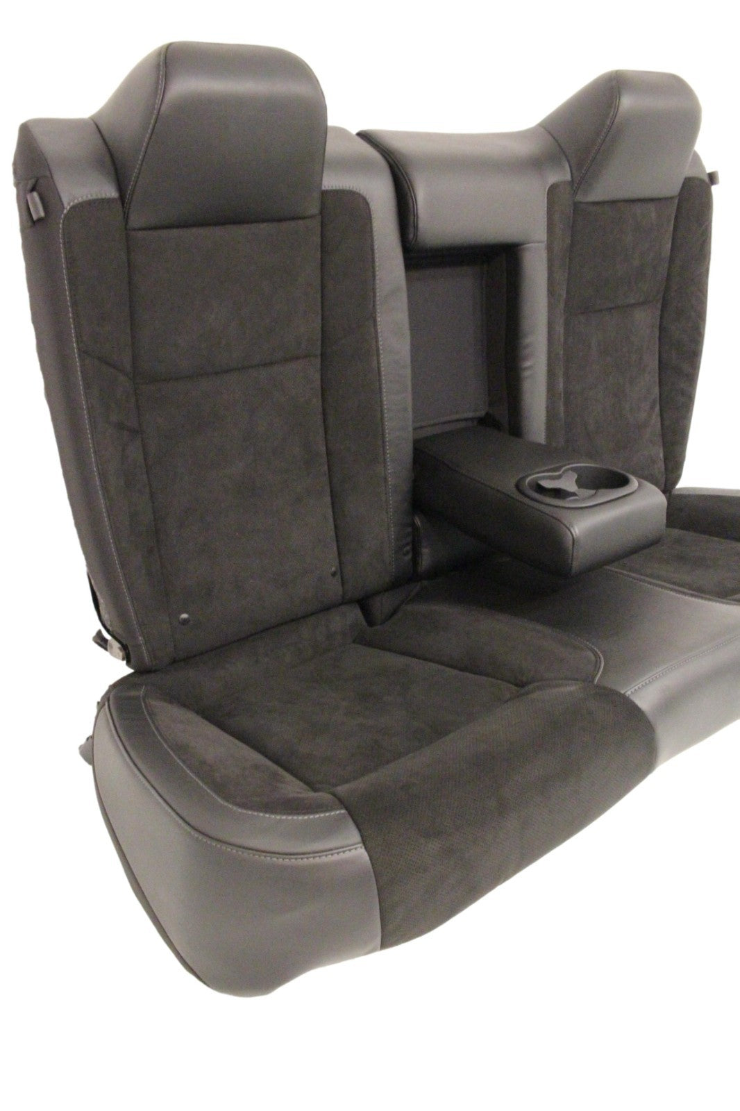 2008 - 2023 Dodge Challenger Seats Set,  Black Leather Suede w/ T/A Embroidery