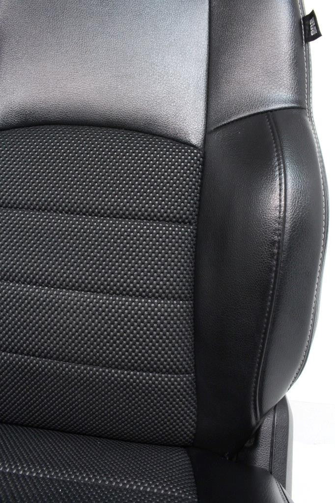 2002 - 2018 Dodge Ram Seats Set, Crew Cab, Sport Black Leather Powered Heated