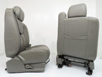 1999-2007 Sierra Silverado Seats, Pewter Gray Leather Power Driver w/o Armrests