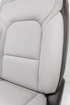 2019 - 2025 Ram 1500 Seats, Crew Cab Set, Laramie Leather, Salt Gray Bison Brown