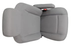 Ford Econoline Front Bucket Seats, Gray Cloth w/ Folding Armrests, Fits 1997+