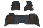 13-18 Ram 1500 2500 3500 Crew Cab OEM Limited Longhorn Hybrid Floor Mats, Brown
