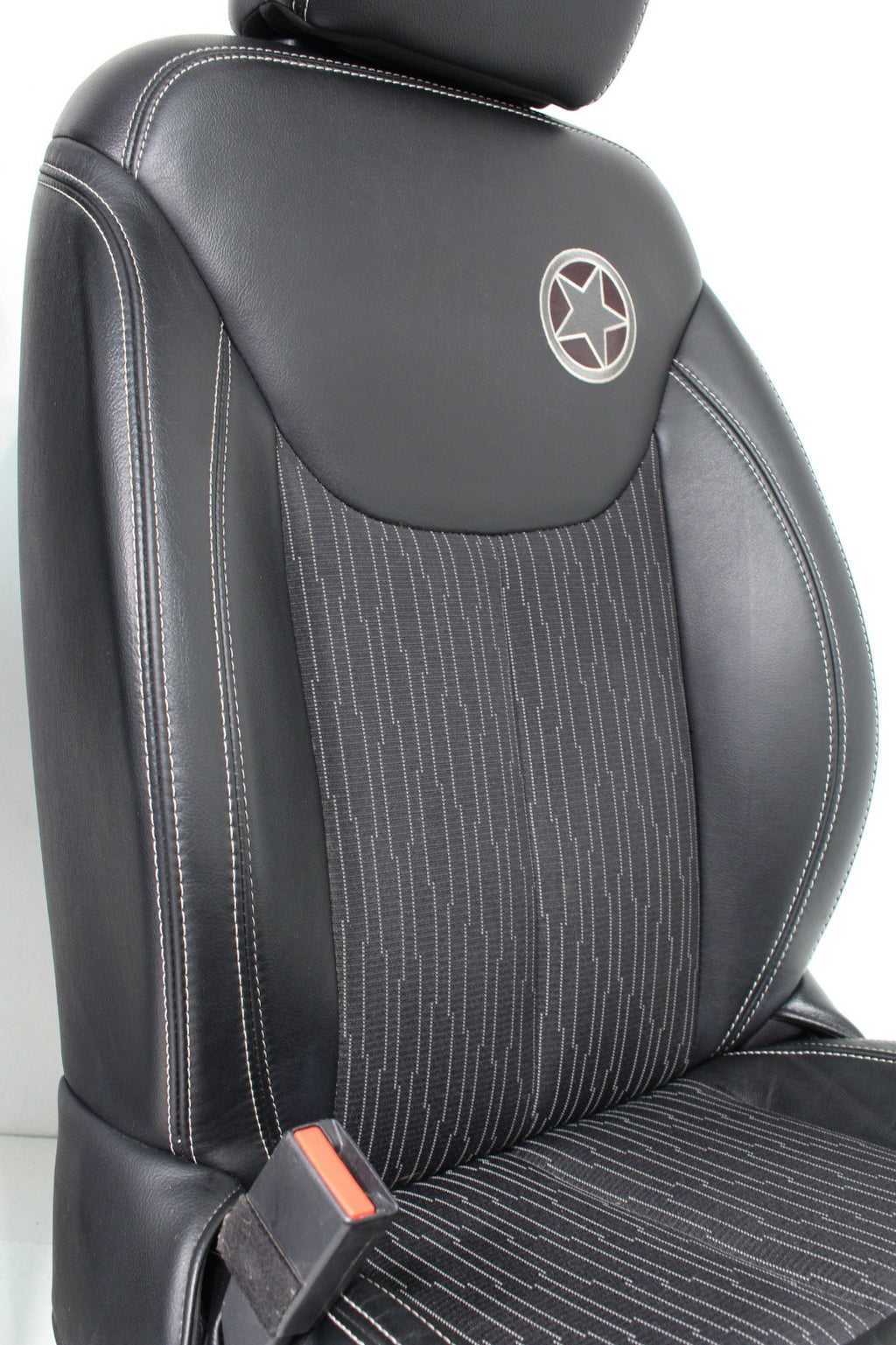 07-18 Jeep Wrangler JKU Freedom Edition Seats, Oscar Mike Black Leather Full Set