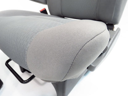Ford VAN SEATS E150 E250 E350 front bucket VAN seats GRAY w/ ARMRESTS ECONOLINE