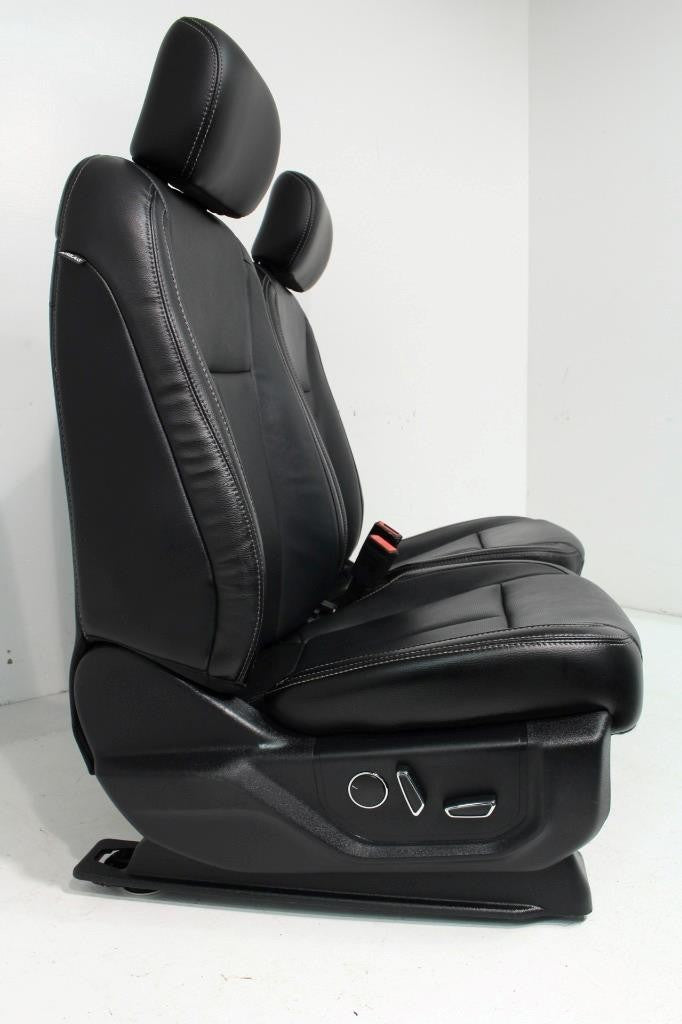 2015 - 2022 Ford F-150 Super Duty Front Seats, Lariat Black Leather Heated Cool