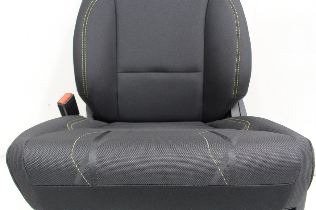 2015+ Ford F150 & Super Duty Seats, Manual STX Black Cloth w/ Lime Green Stitch