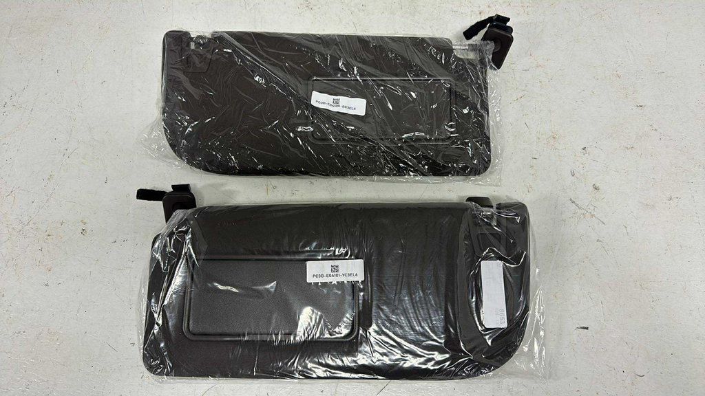 2023 - 2025 Ford Super Duty King Ranch OEM Sun Visor Set, LH RH Pair, Java Brown