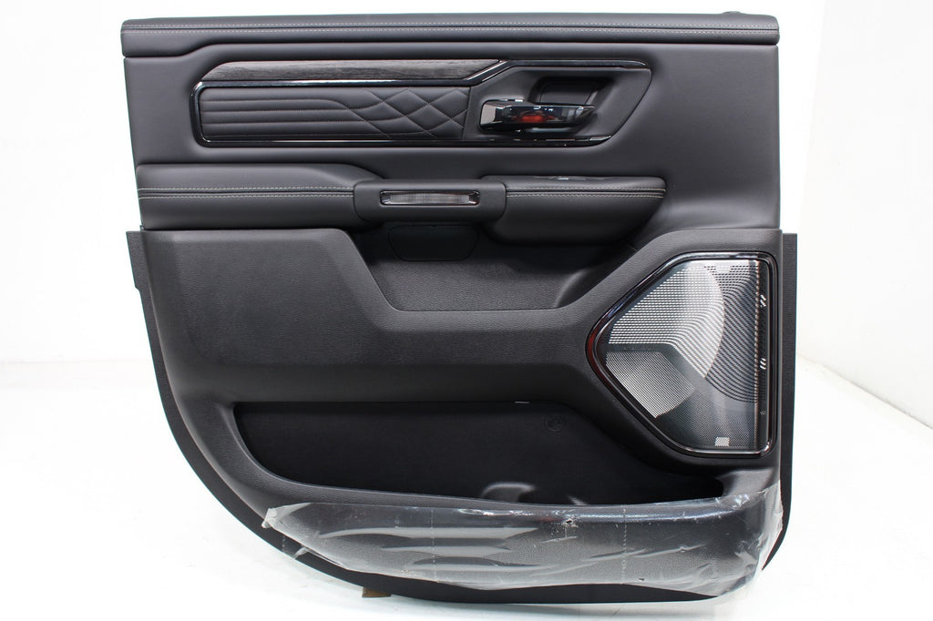 2019-2026 Ram 1500 Interior Seats Console Panels, Limited Quilted Black Leather