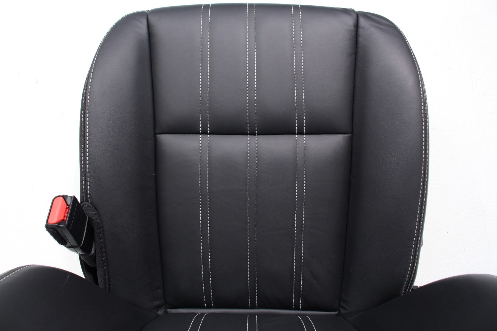 2011 - 2023 Chrysler 300 S Black Leather Front Seats, White Stitching, Heated