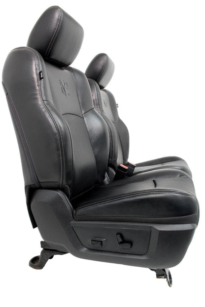 09-18 Dodge Ram 1500 2500 Quad Cab Seats Heated Ventilated Leather Set Black