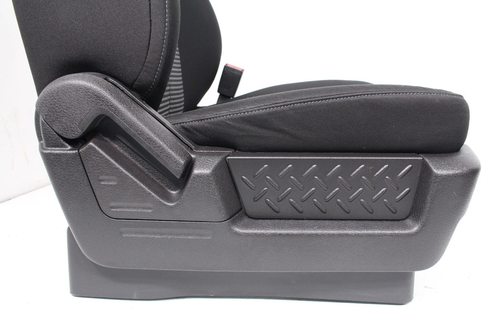 2009 - 2014 Ford F150 Front Seats, XL Black Gray Two-Tone Cloth, w/ Lumbar