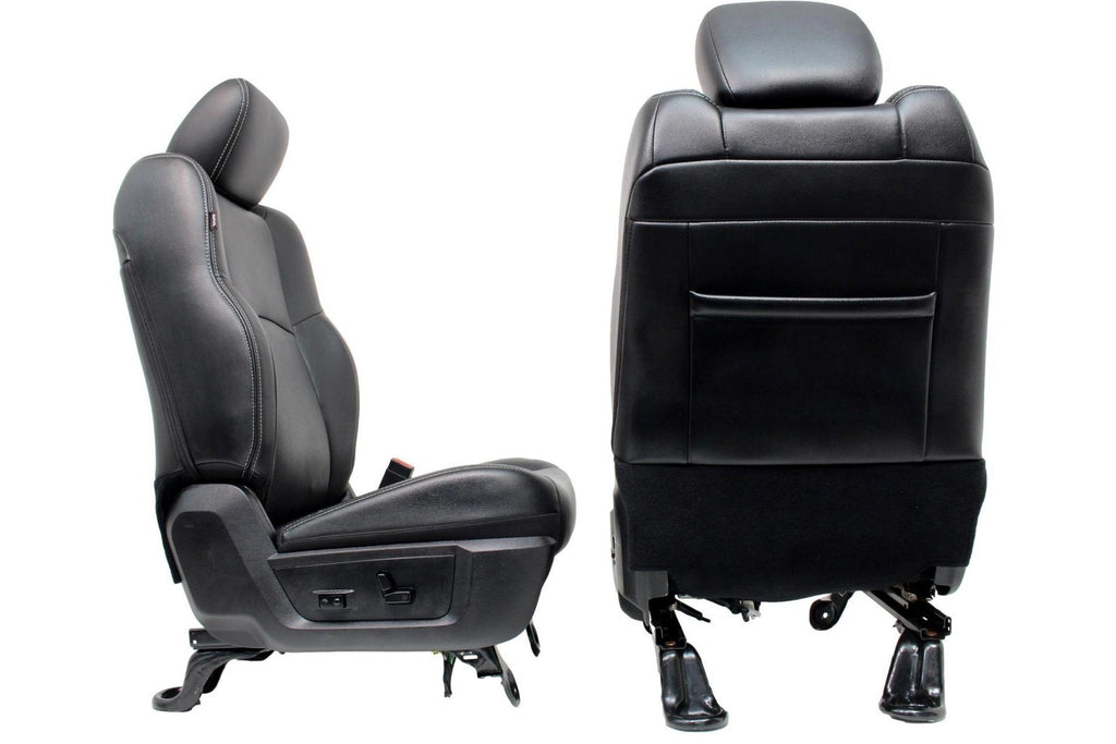 2009 - 2018 Ram Front Seats, Laramie Black Leather w/ Heating & Ventilation OEM