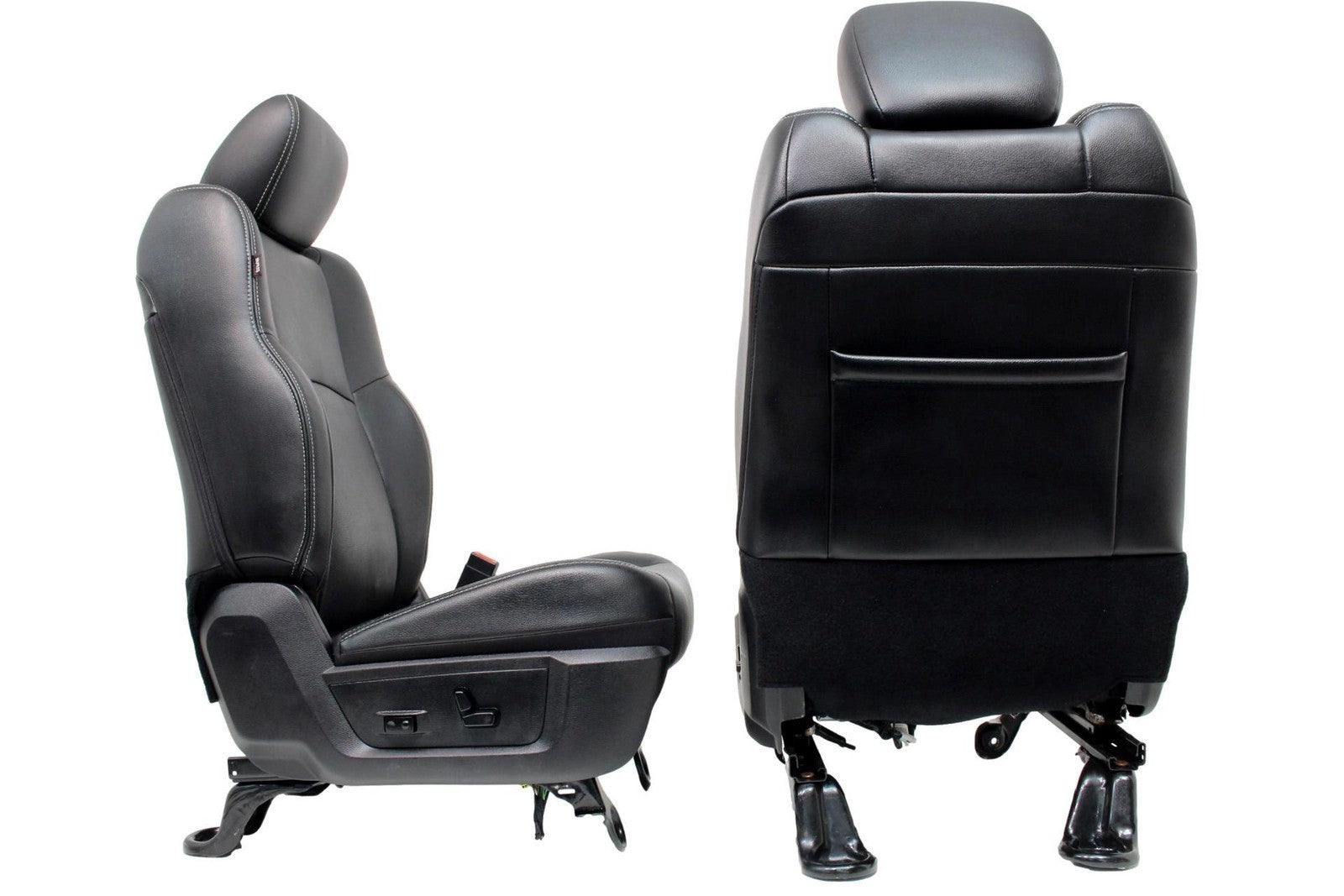 2009 - 2018 Ram Front Seats, Laramie Black Leather w/ Heating & Ventilation OEM