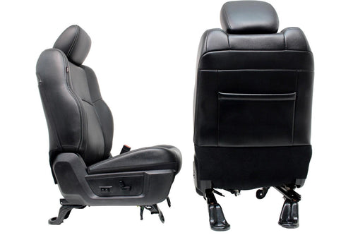 2009 - 2018 Ram Front Seats, Laramie Black Leather w/ Heating & Ventilation OEM