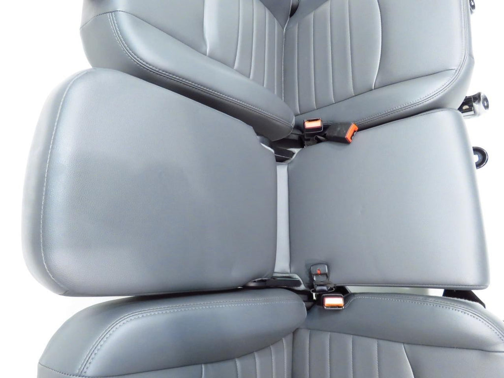 2009-2018 Dodge Ram Front Seats Set, Work Grade Gray Vinyl Split Bench Manual