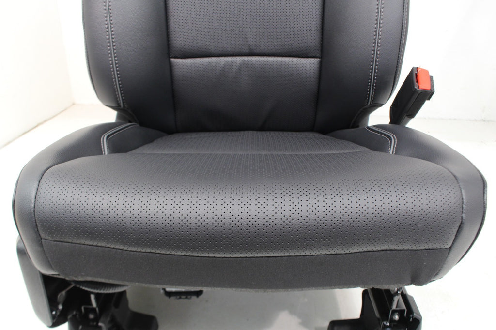 2021 - 2026 Ford F150 Super Duty Front Seats, Lariat Black Leather Heated Cool