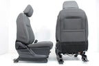 2021 - 2026 Ford F150 Super Duty Front Seats, XLT Gray Cloth 8-Way Power Driver