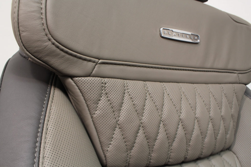 2026 Ford F250 F350 Platinum Plus Complete Leather Interior, Smoked Truffle 703A