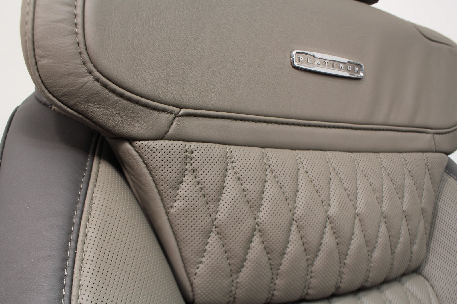 2026 Ford F250 F350 Platinum Plus Complete Leather Interior, Smoked Truffle 703A