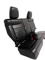 2007-2018 Jeep JK JKU 4-Door Wrangler Unlimited Seats Set, Black Leather Heat
