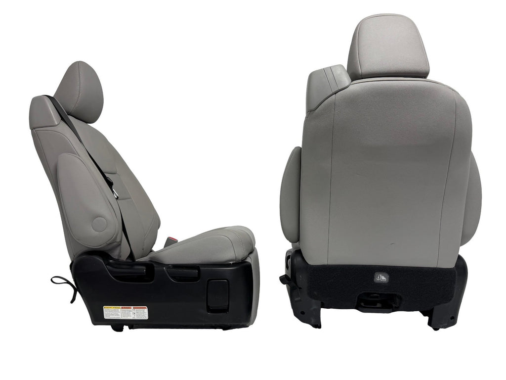 2011–2020 Toyota Sienna 2nd Row Captain's Chair Recliner Seats, Gray Leather OEM