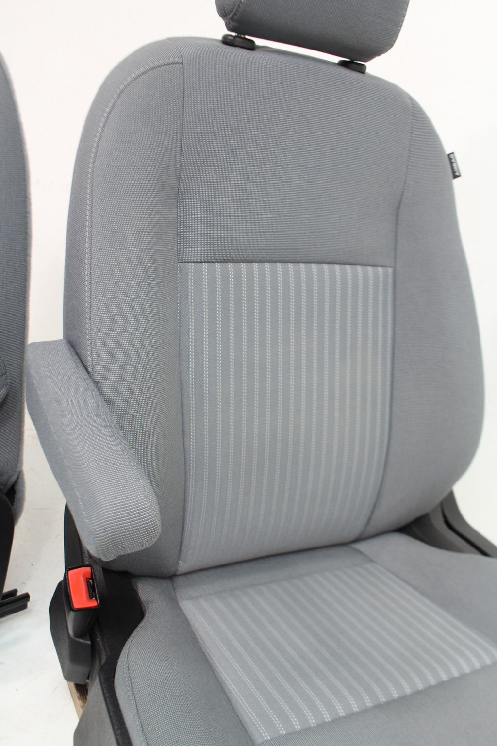 2015 - 2024 Ford Transit Front Seats, Gray Cloth w/ 10-Way Power Driver Seat