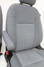 2015 - 2024 Ford Transit Front Seats, Gray Cloth w/ 10-Way Power Driver Seat