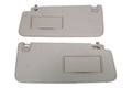 2019 - 2023 Dodge Ram 1500 LH RH Pair Sun Visor w/ Vanity Mirror Light Gray OEM
