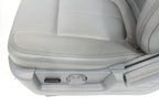 2009 - 2014 Ford F150 Front Seats, XLT Steel Gray Leather w/ Power Driver Seat