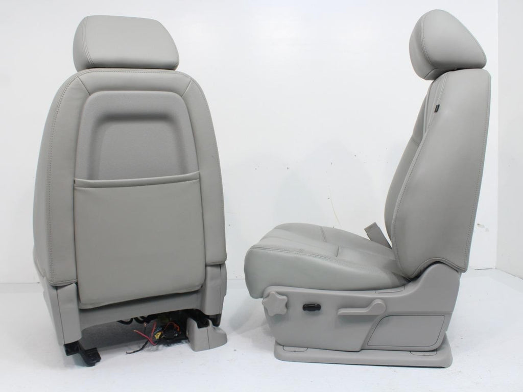 2007 - 2014 Sierra Silverado Front Seats, LT2 Gray Leather, Heated & Powered