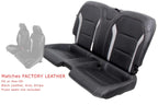 2016 - 2024 Chevy Camaro Rear Seats, Coupe Black Leather w/ Gray Stripe SS LT