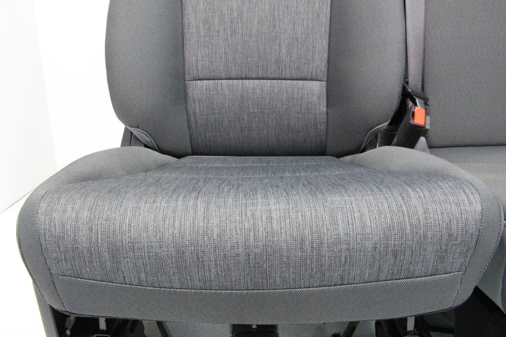 2021 - 2026 Ford F150 Front Seats, XL Slate Gray Cloth Manual Gray w/ Jumpseat
