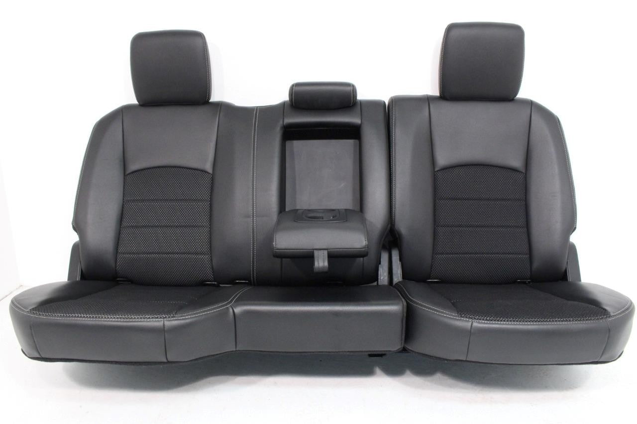 2009 - 2018 Dodge Ram Front & Rear Seats Set, Sport Black Vinyl & Cloth Heated