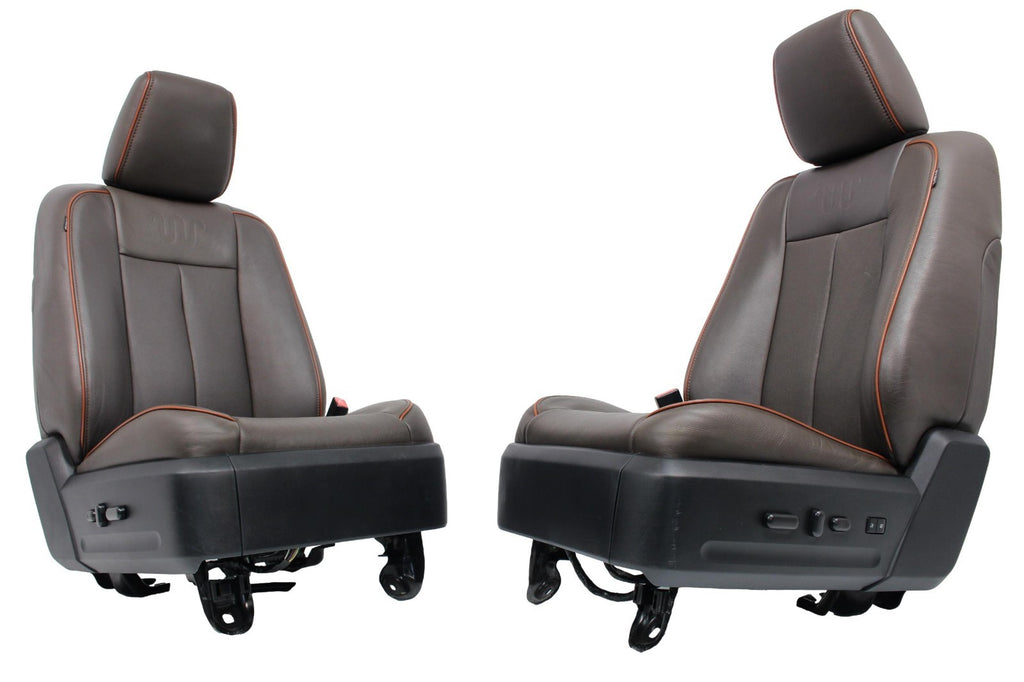 2015 - 2017 Ford Expedition King Ranch Front Seats, Mesa Brown Leather Heat Cool