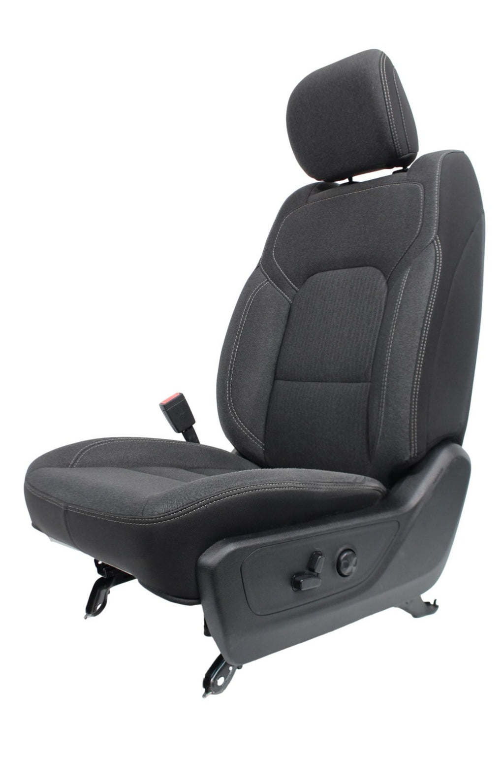 2019 - 2026 Ram 1500 Drivers Seat, Powered w/ Lumbar, Dark Gray & Black Cloth DT