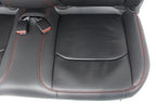 2018 - 2025 Wrangler JL 2-Door Rear Seat, Black Leather w/ Rubicon Red Stitching