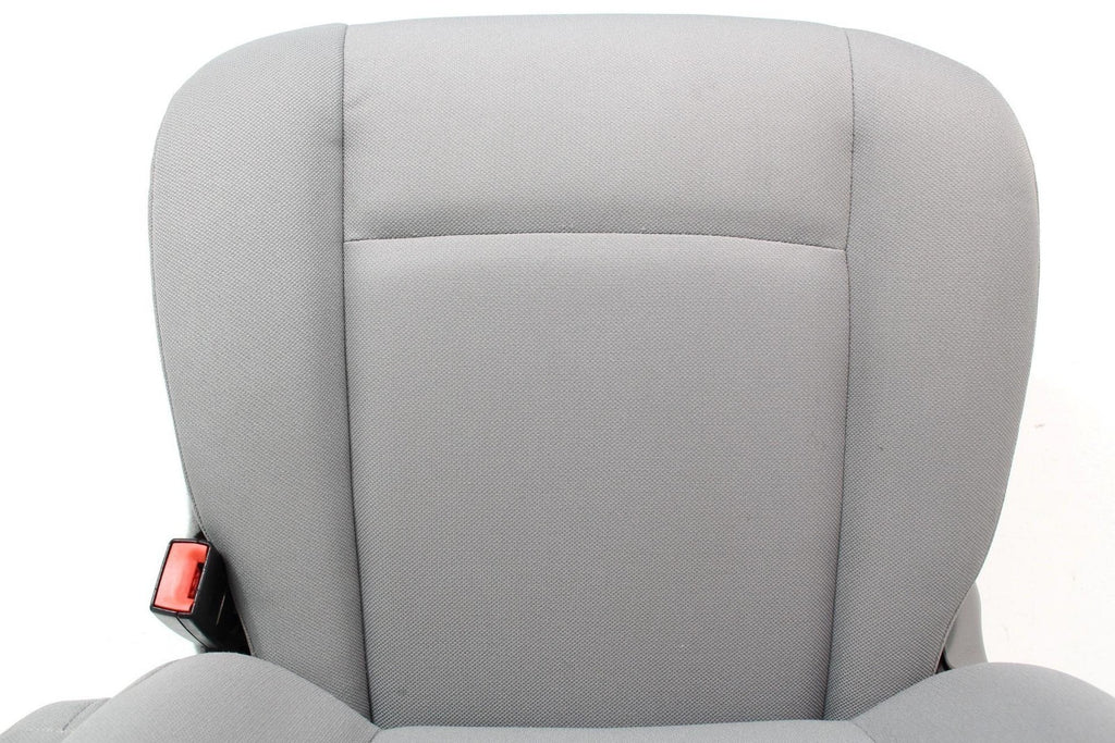 Ford Econoline Front Bucket Seats, Gray Cloth w/ Folding Armrests, Fits 1997+