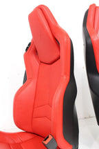 2020 - 2025 Chevy Corvette C8 Seats GT1 Adrenaline Red Leather 8-Way Power