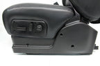 2003 - 2007 Hummer H2 Seats Set, Black Leather Powered Heated OEM