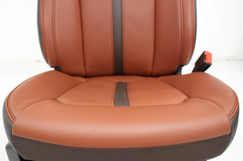 2015 - 2022 Ford F150 Super Duty Front Seats, King Ranch OEM Brown Leather
