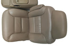 1995-2000 GMC Sierra Chevy Silverado Seats Set, Neutral Tan Leather Extended Cab